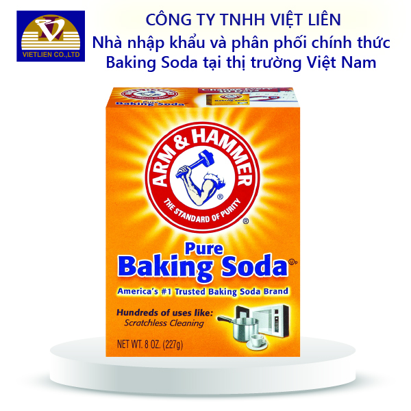 Combo 2 Baking Soda: Muối Nổi Khử Mùi 340g, Muối Nổi Tẩy Rửa Đa Năng 227g