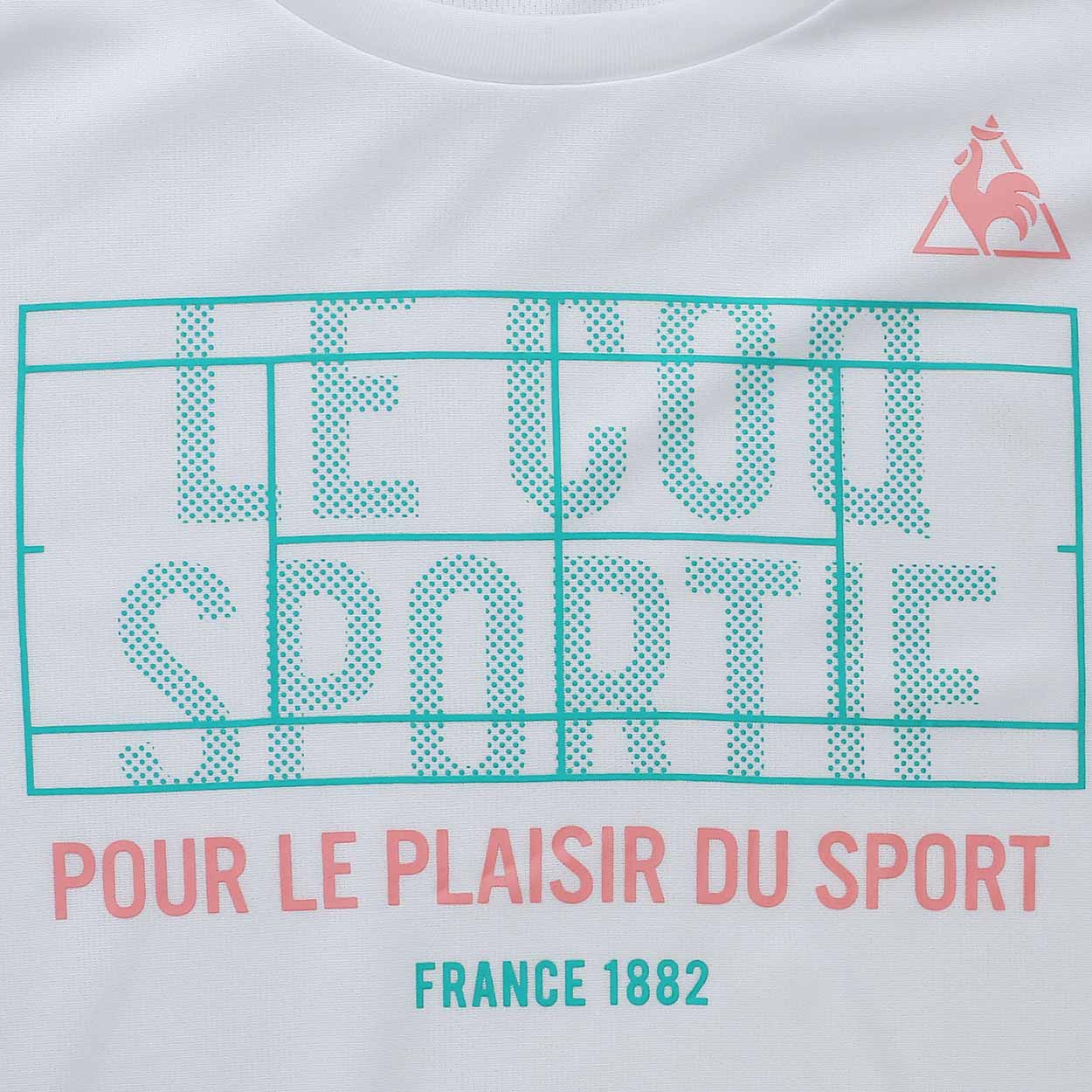 Áo T-Shirt le coq sportif nam QTMPJA06-WHT