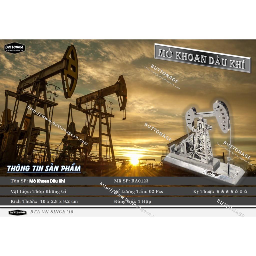 Mô Hình Lắp Ráp 3d Mỏ Khoan Dầu Khí