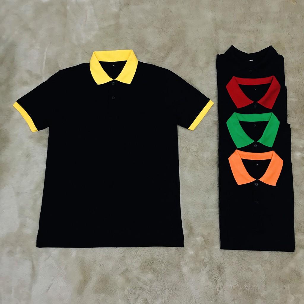 Áo thun cá sấu Đen thời trang dành cho Nam