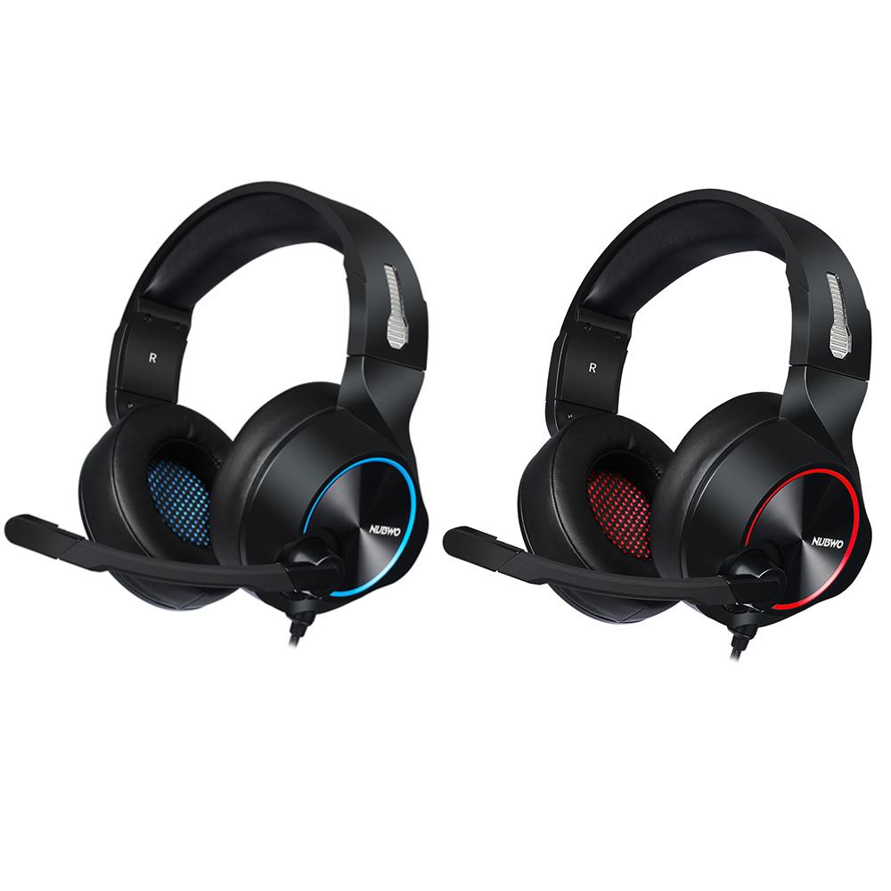 Tai nghe chơi game NUBWO N11 3,5 mm âm trầm sâu trên tai nghe có micrô cho điện thoại di động PS4 mới Xbox One