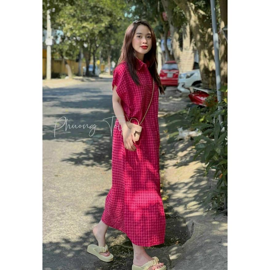 Đầm bầu thiết kế thời trang M45 Váy bầu xinh suông mùa hè 45-68kg - bauxinh