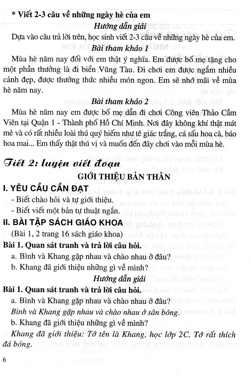 Tập Làm Văn Lớp 2 - Bám Sát SGK Kết Nối Tri Thức Với Cuộc Sống _HA