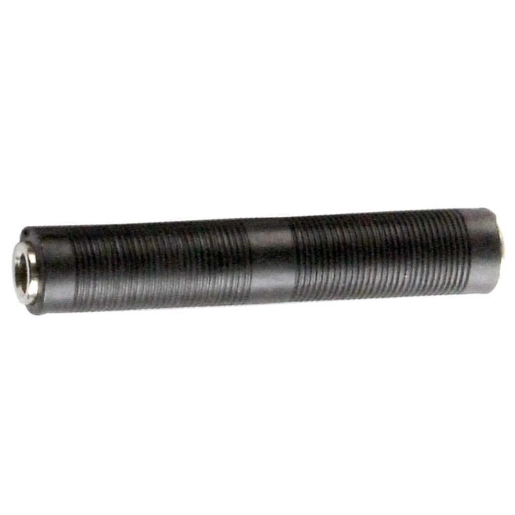 6.35mm Jack Coupler Guitar Extension Cable Connector Adapter Female to Female Black