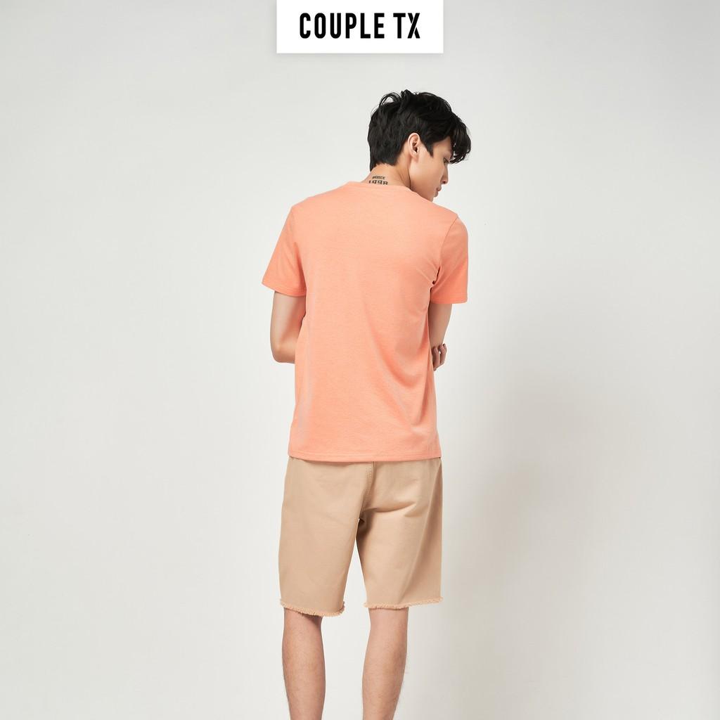 Áo Thun Cổ Tim Basic Nam Couple TX MTS 1095