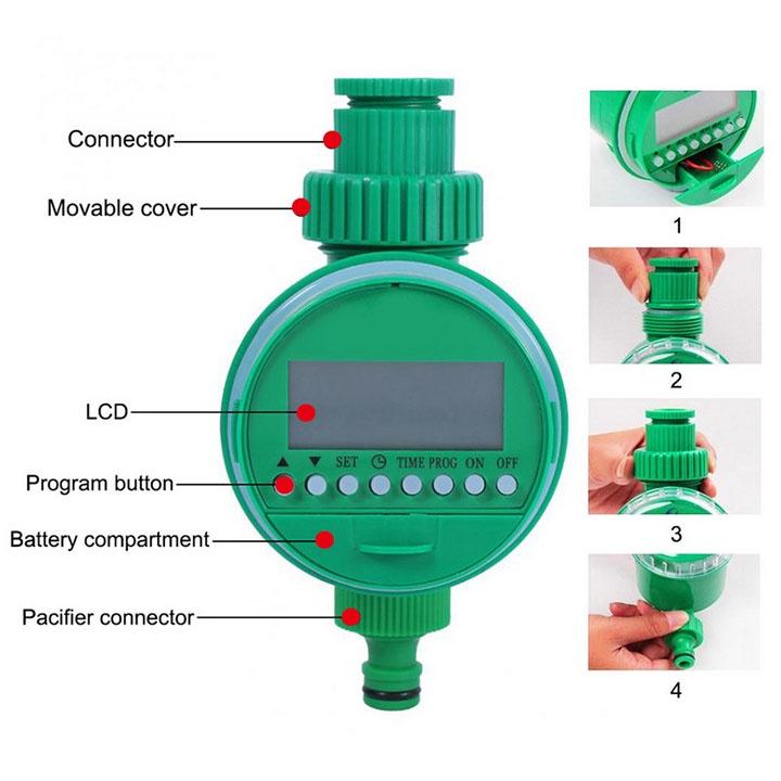 Đồng hồ hẹn giờ tưới cây tự động