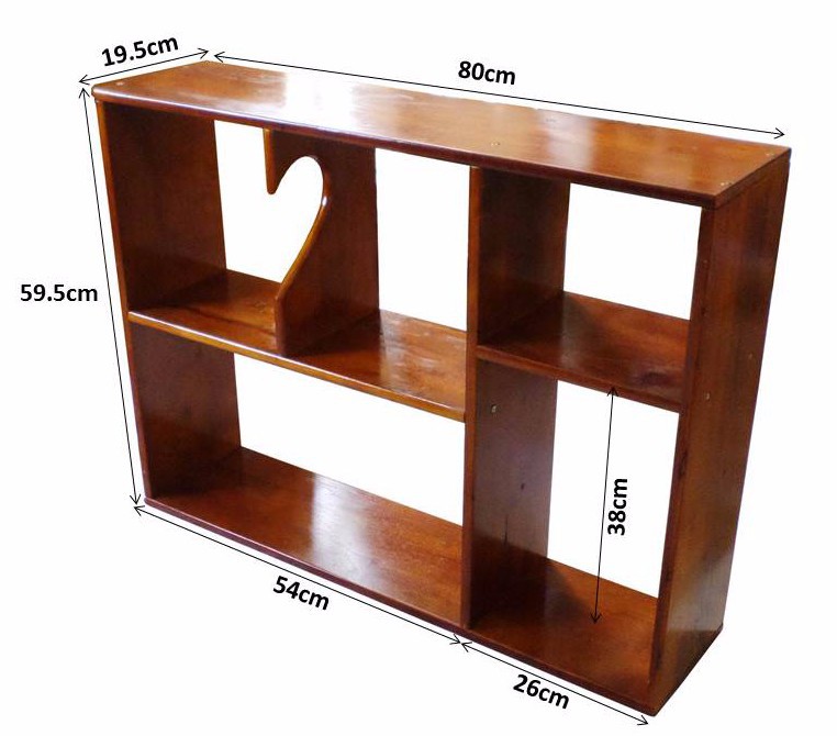 Kệ sách, kệ để đồ treo tường VIMOS gỗ tự nhiên- Tặng kèm tuột vít 2 đầu đa năng