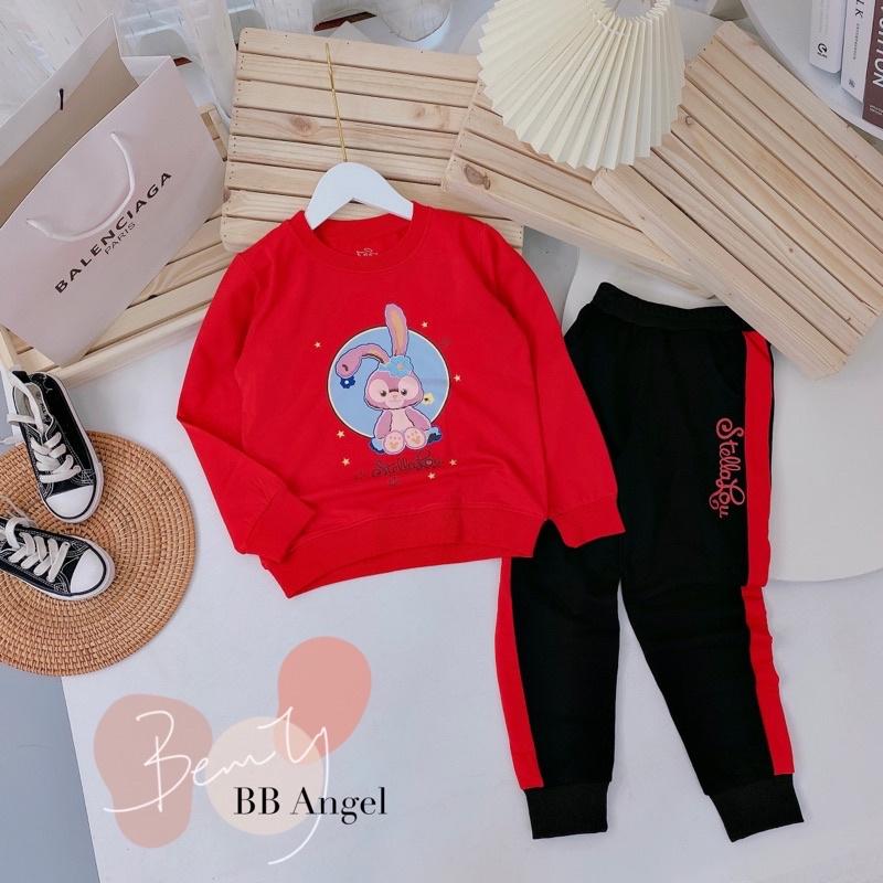 Bộ nỉ da cá bé gái bb angel sz cồ 26-50kg
