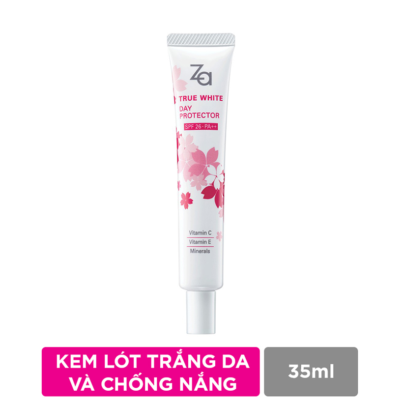 Bộ sản phẩm làm sáng da, đều màu và se khít lỗ chân lông ZA (True White Cleansing Foam 50g + True White Ex protector limited 35ml + True White Toner 50ml + True White Ex Day Cream SPF20 PA++ 40ml)