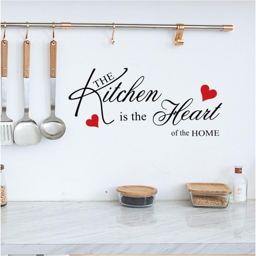 Decal trang trí tường - Chữ Tiếng Anh The Kitchen