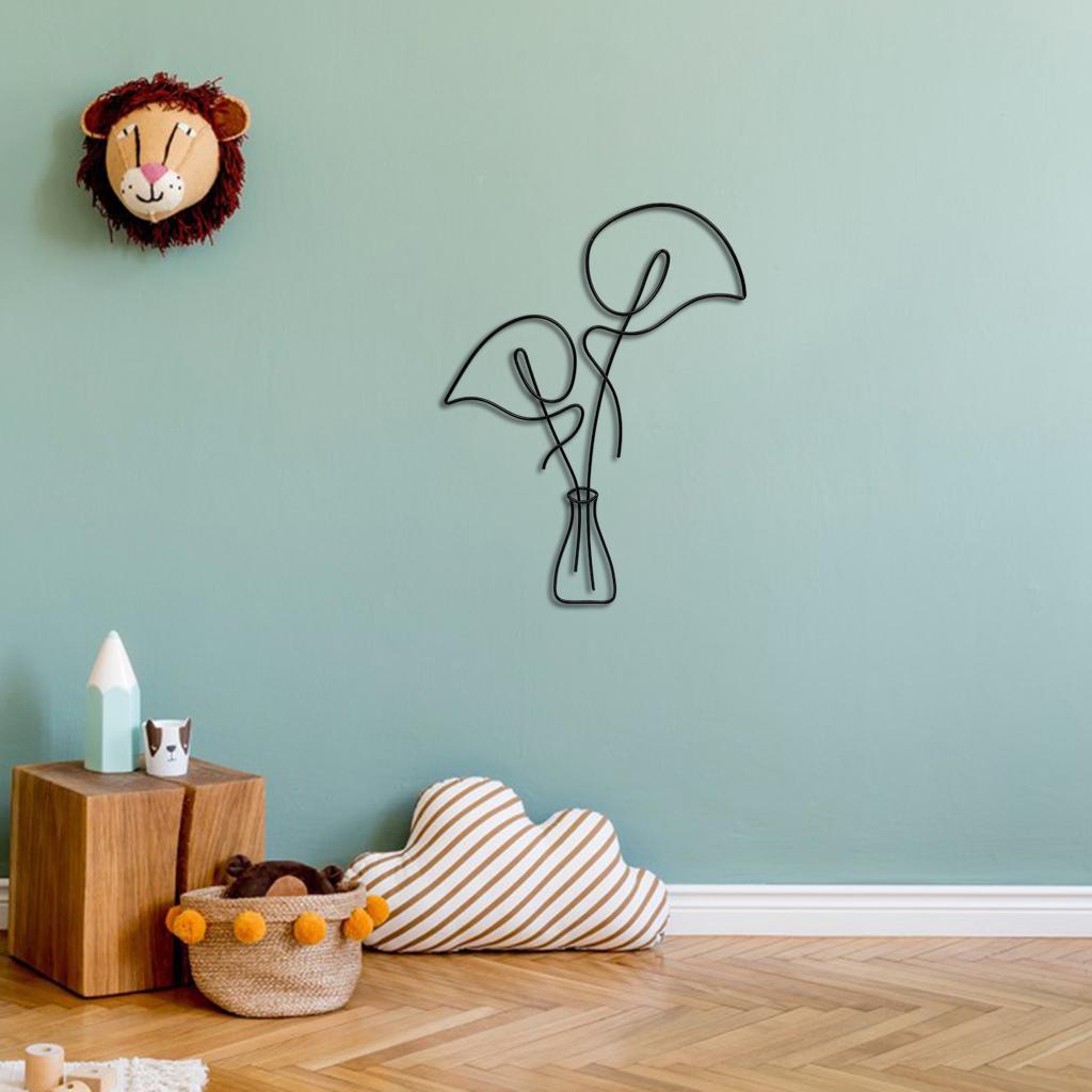 Metal Flower Wall Art Sculpture Decoration Indoor Wall Decor