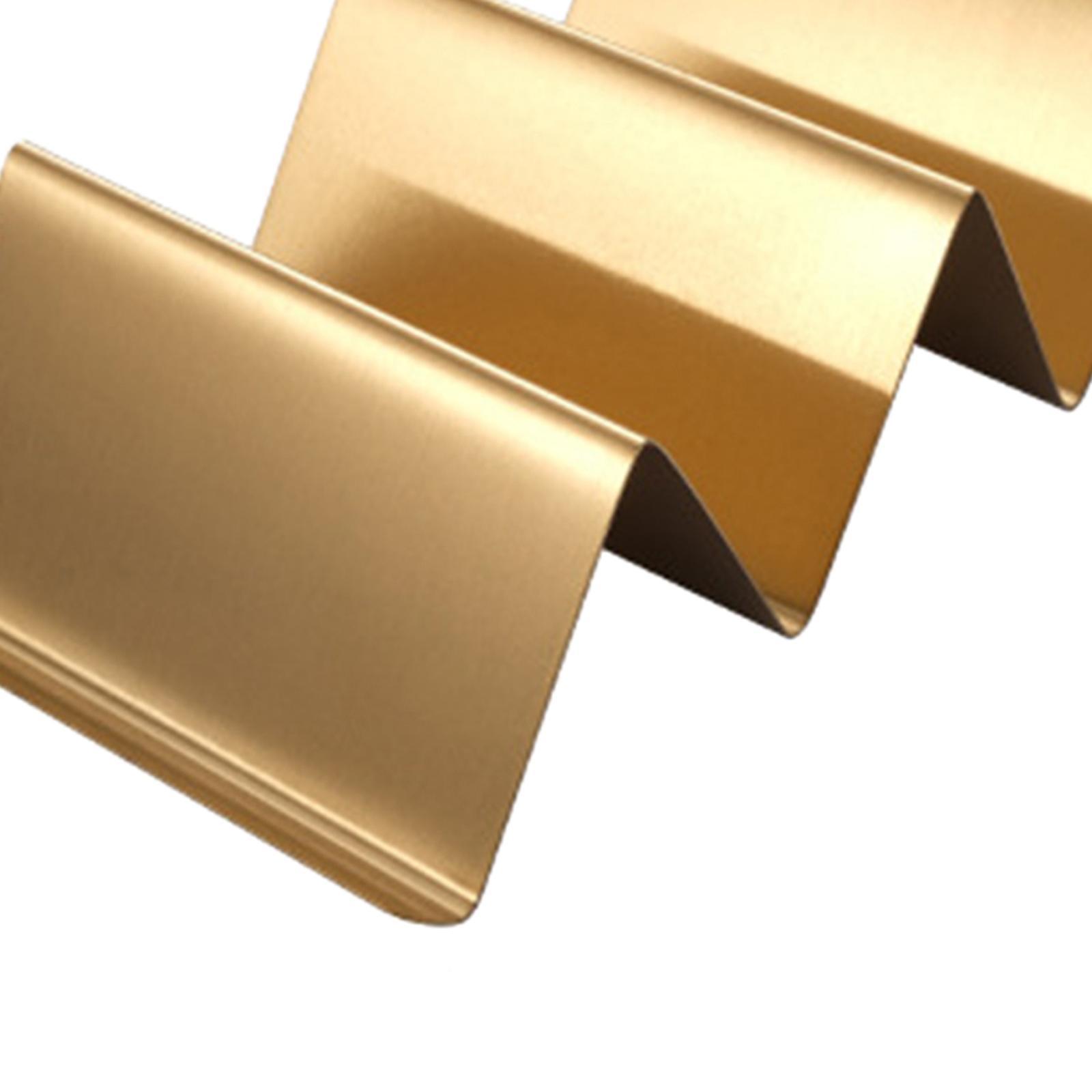 Taco Holder Stackable Stand Tortilla Burrito Tray Gold