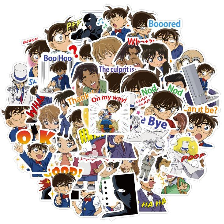 Sticker dán cao cấp CONAN Cực COOL ms#172