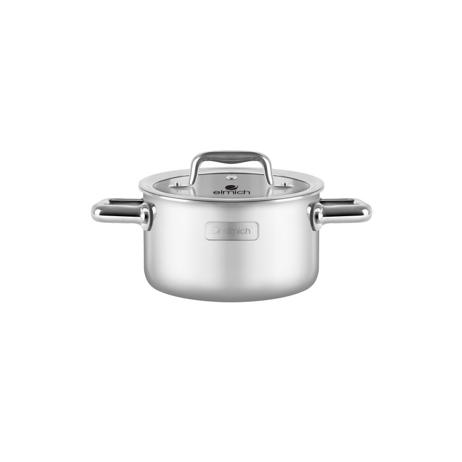 Nồi Inox 3 lớp đáy liền Elmich Tri-max Eco - Hàng Chính Hãng
