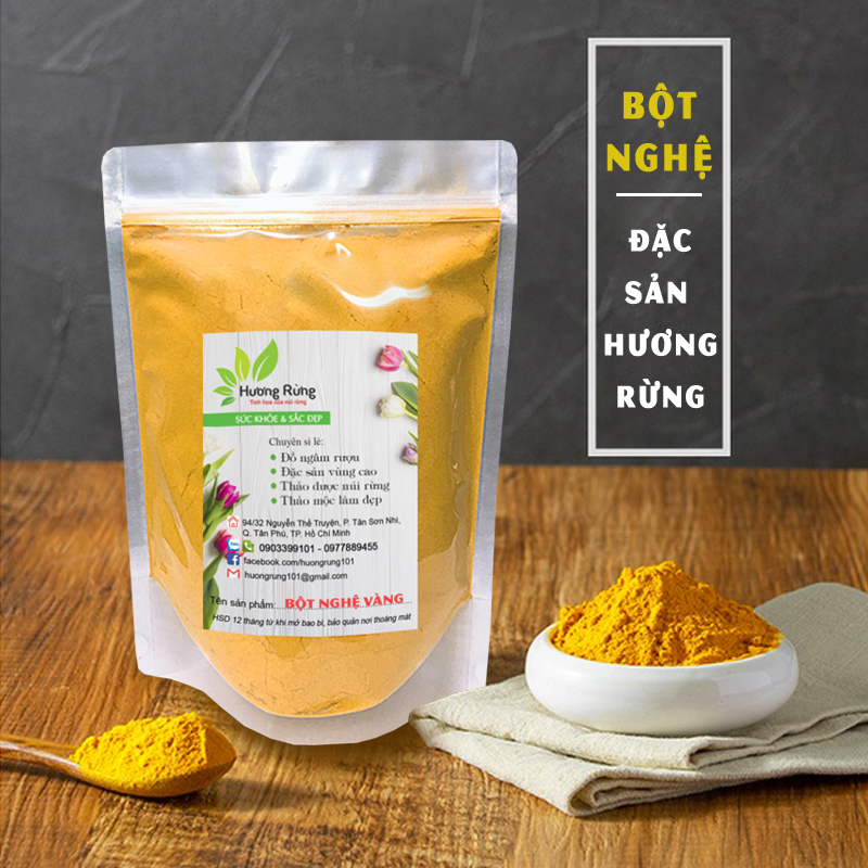 Bột nghệ vàng 500g thượng hạng, nhà xay nguyên chất, cam kết chất lượng