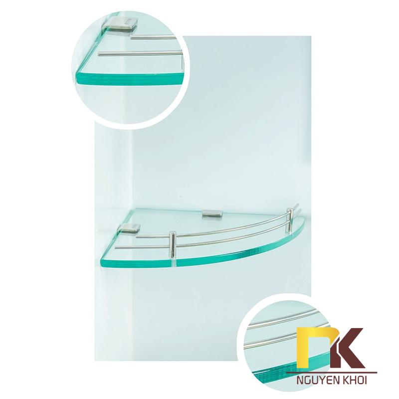 Kệ kính góc phòng tắm inox 304