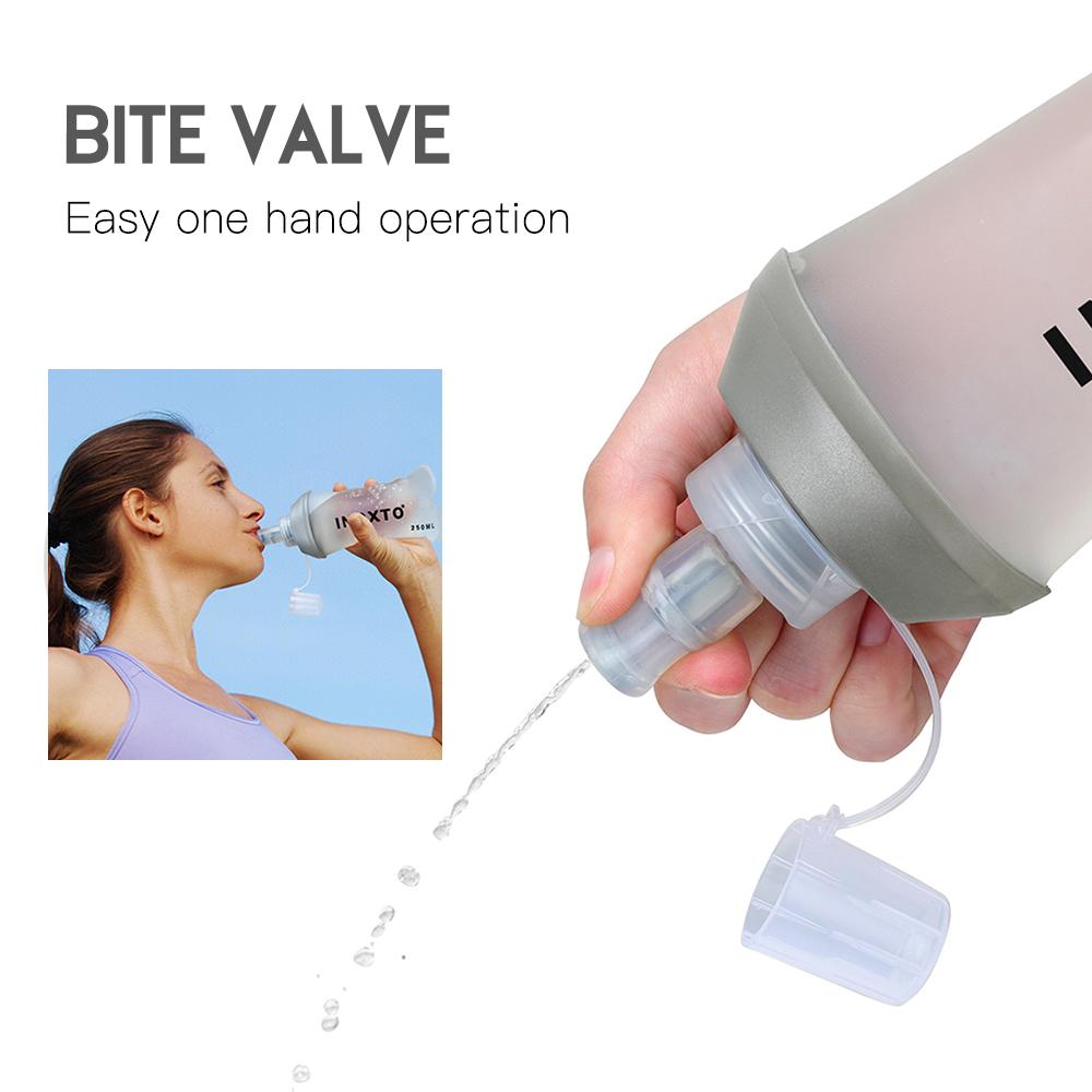 Túi đựng nước uống thể thao 500ml Túi đựng nước bàng quang mềm gấp gọn Túi chứa BPA Miễn phí cho phòng tập thể dục ngoài trời