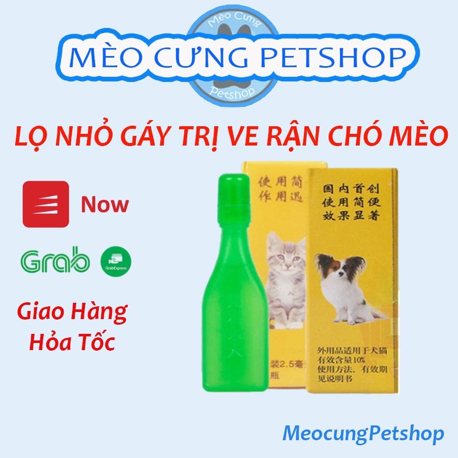 Nhỏ gáy chó mèo trị ve rận