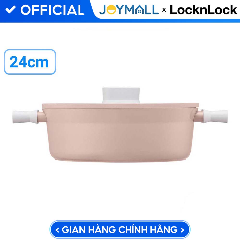 Nồi Thấp Suit Locknlock Csu1242Pik 24Cm - Màu Pink