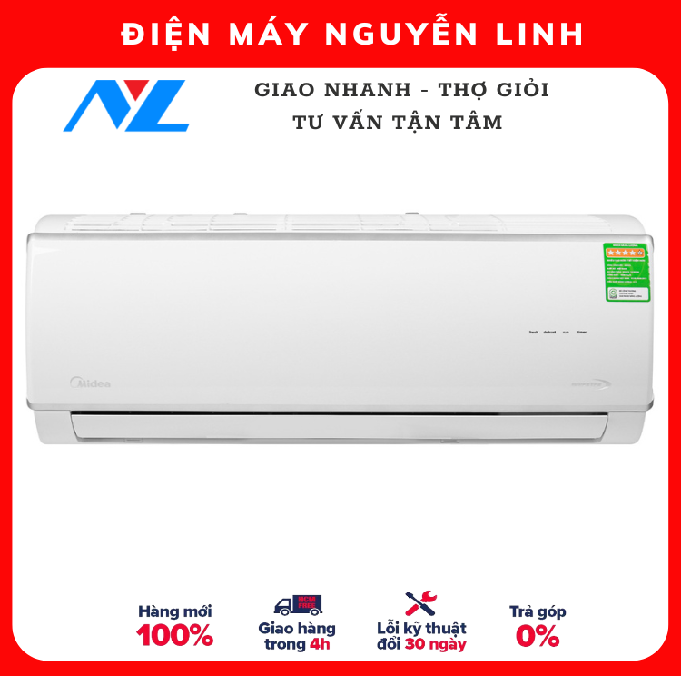 Máy Lạnh Inverter MIDEA 1.5 HP MSAFC-13CRDN8 -Hàng chính hãng (Chỉ giao HCM)