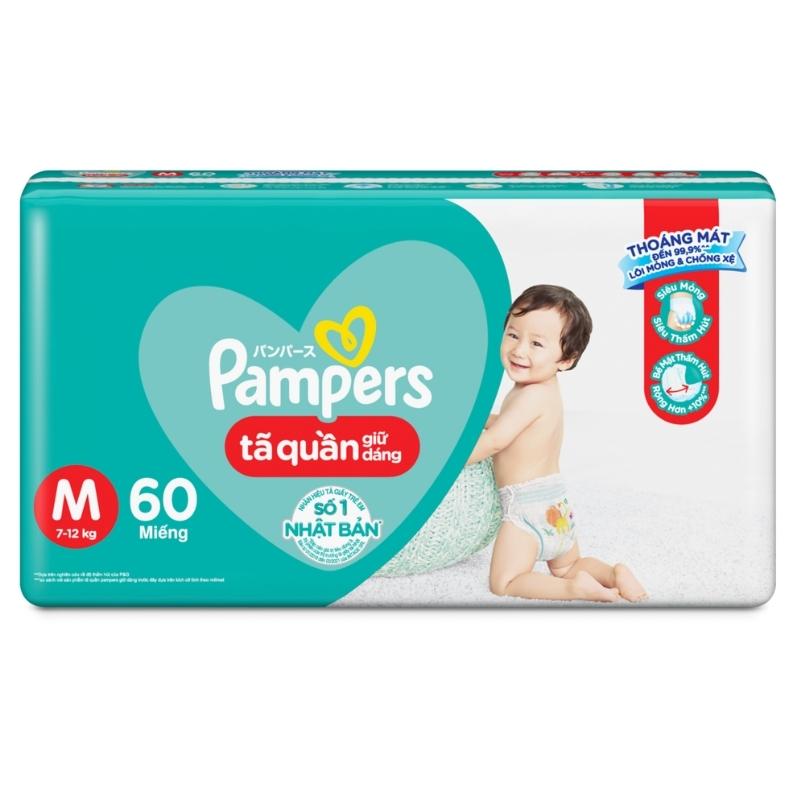 Tã quần Pampers Jumbo size M 60 miếng (cho bé 7 - 12kg)