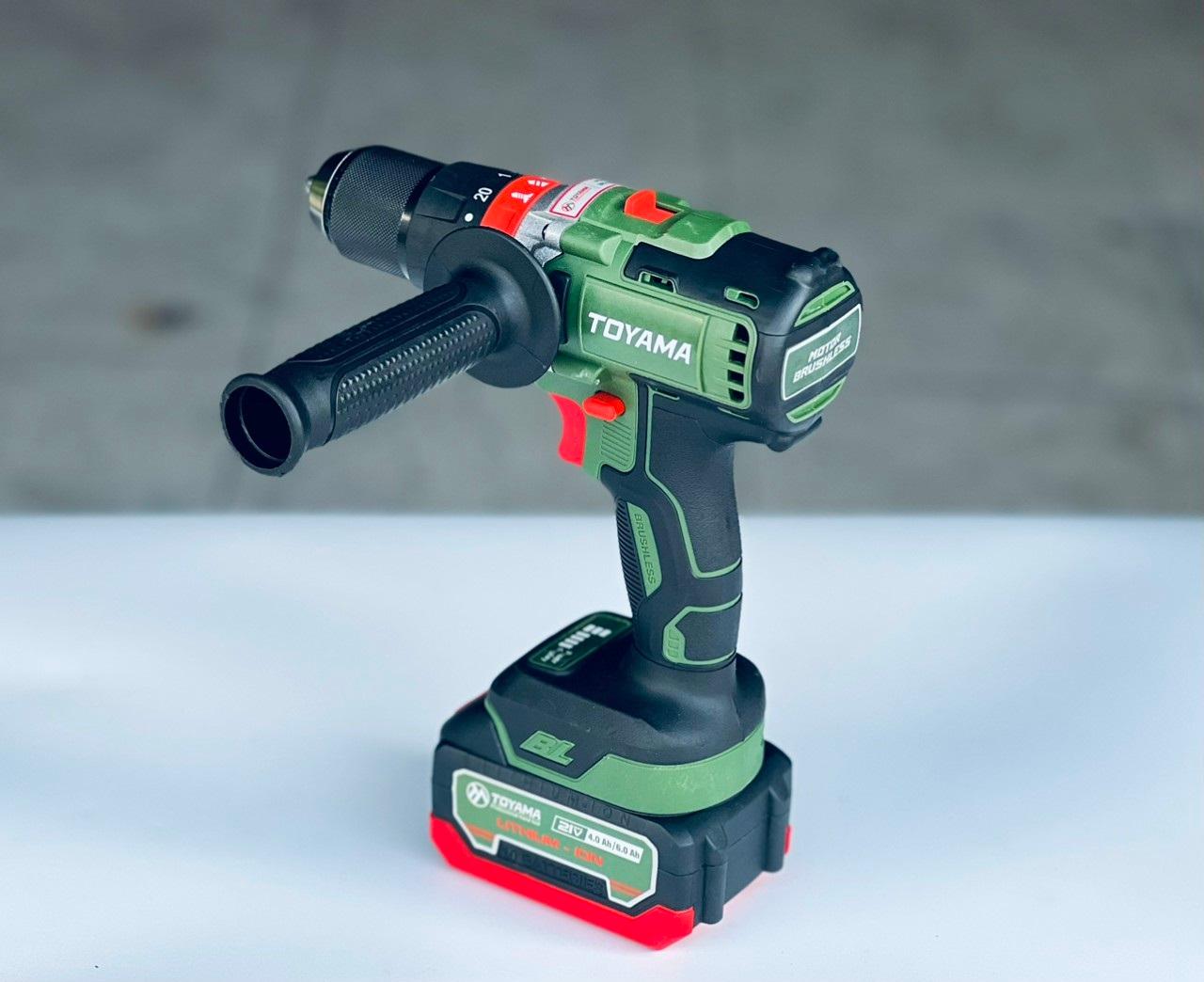 MÁY KHOAN ĐỘNG LỰC 13MM DÙNG PIN 21V TOYAMA Z-9 - HÀNG CHÍNH HÃNG