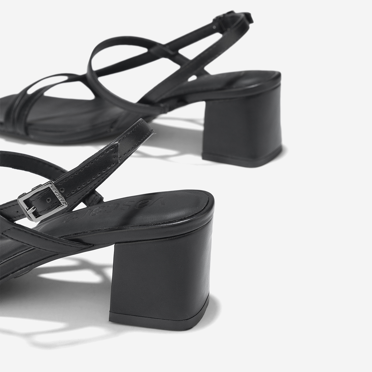 Vascara Giày Strappy Sandal Gót Trụ - SDN 0797