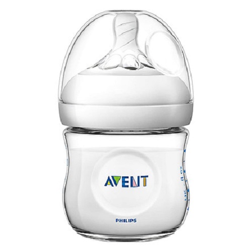 Bình sữa Avent bằng nhựa không có BPA 125ml. Bình Sữa Mô Phỏng Tự Nhiên Philips Avent. Tặng kèm tấm lót chống thấm cho bé.