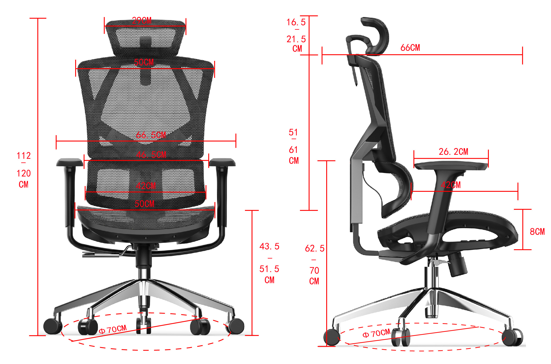 Ghế văn phòng Ergonomic M90C