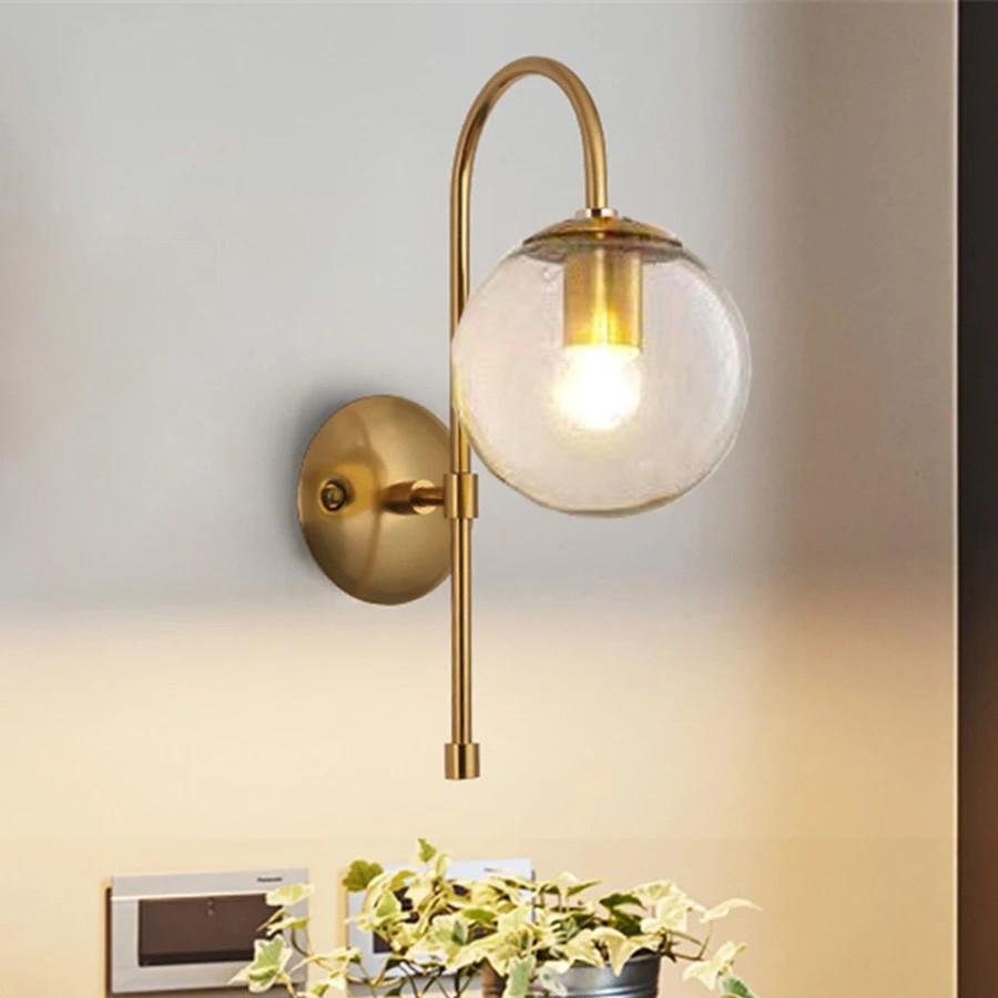 Đèn gắn tường thân cong chao đục, chao trong chưa bao gồm bóng đèn GT-431, VK.11C