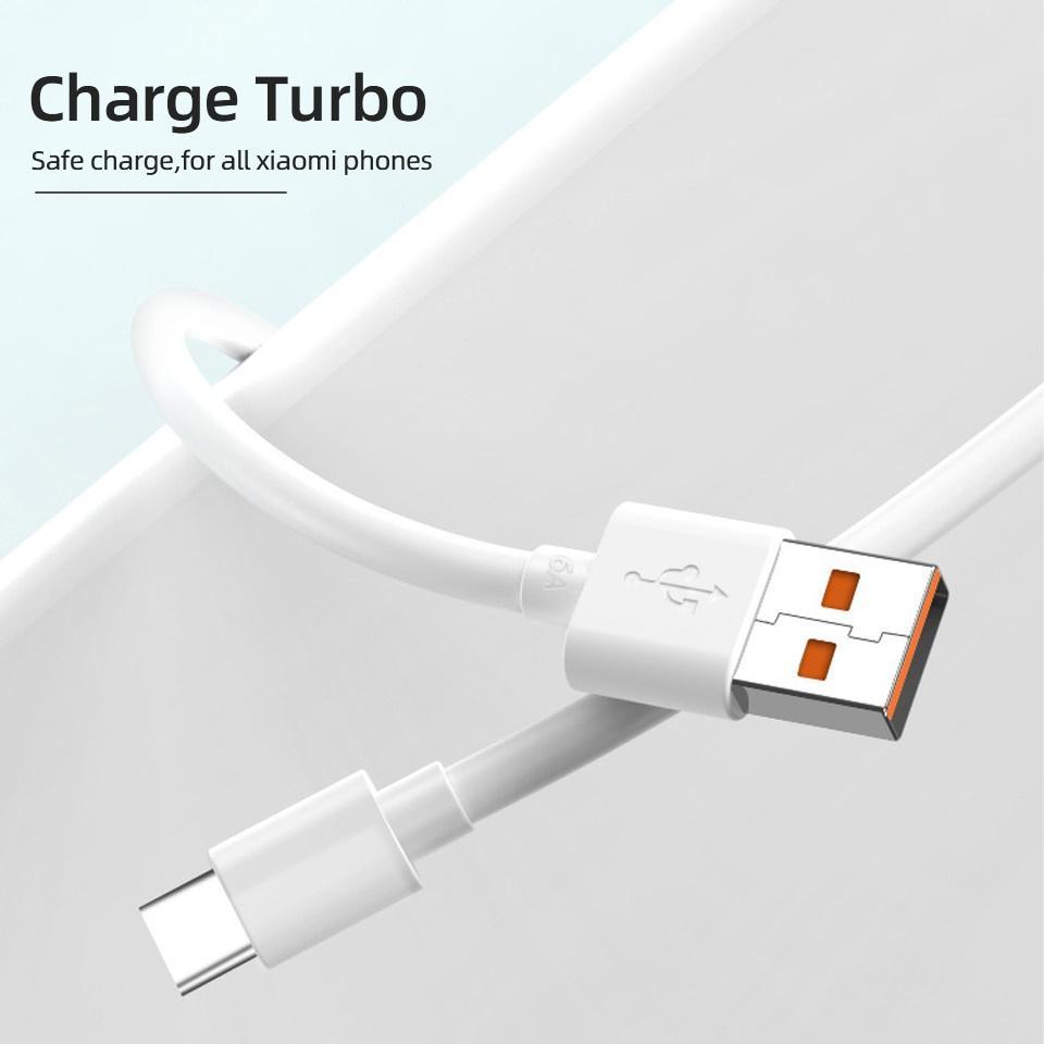 Cáp Sạc Nhanh Loại C Xiaomi 6A 33w Cho Mi 11 10 Pro 9T Redmi Type C