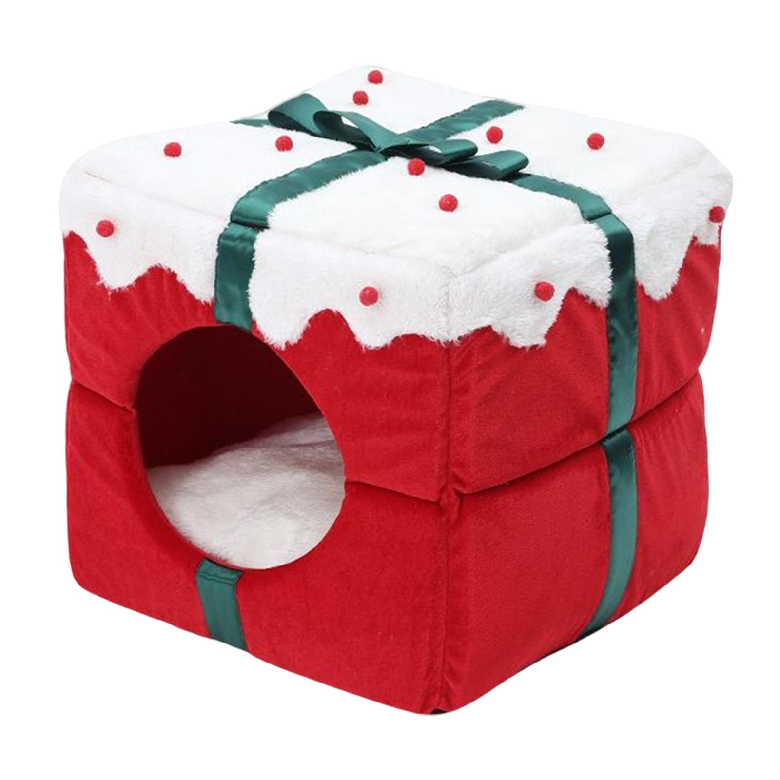 Cave House Kennel Cozy Nest with Washable Cushioned Pillow Cat Beds
