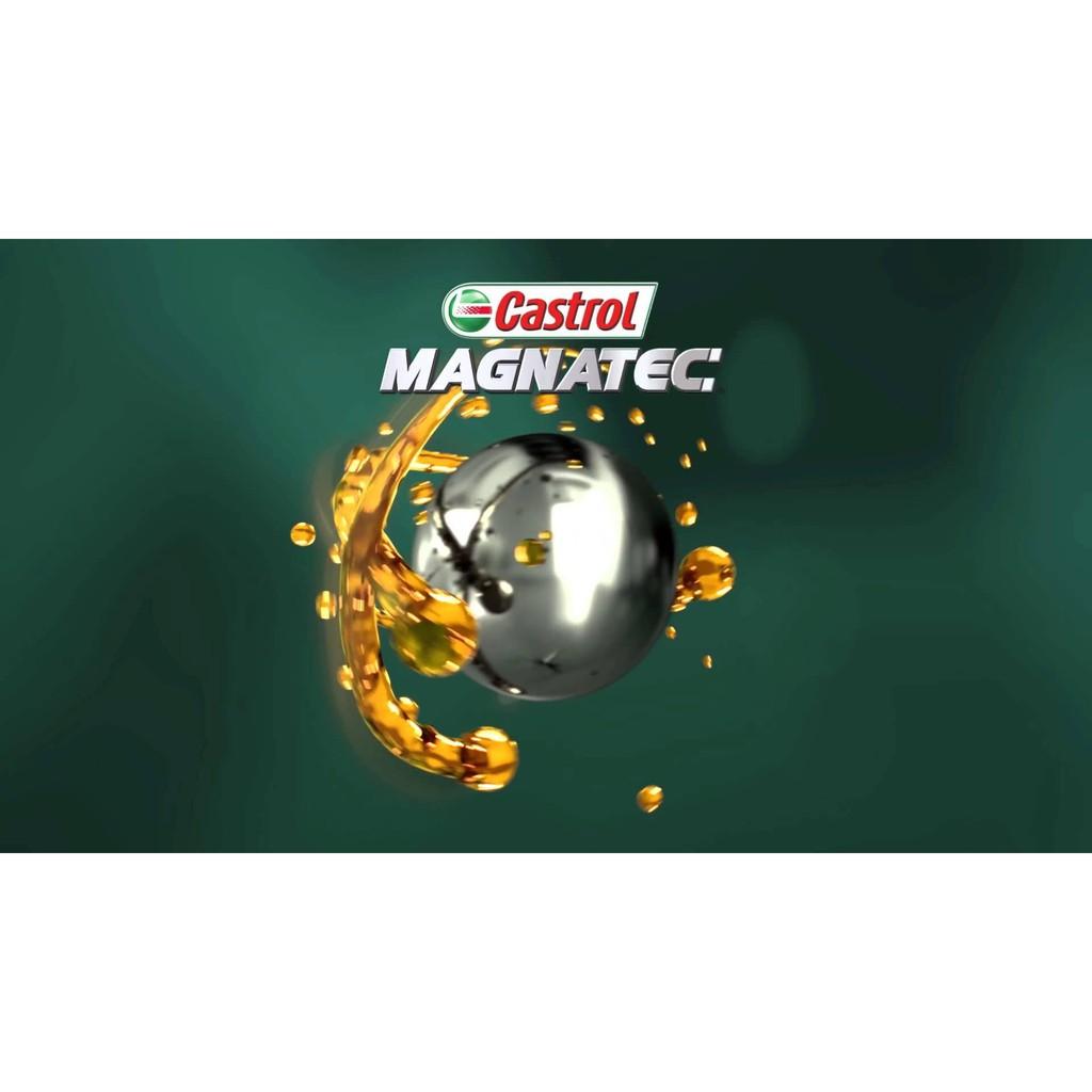 Combo 2 can dầu nhớt ô tô cao cấp Castrol Magnatec 10W-40 SN-CF 4 Lít