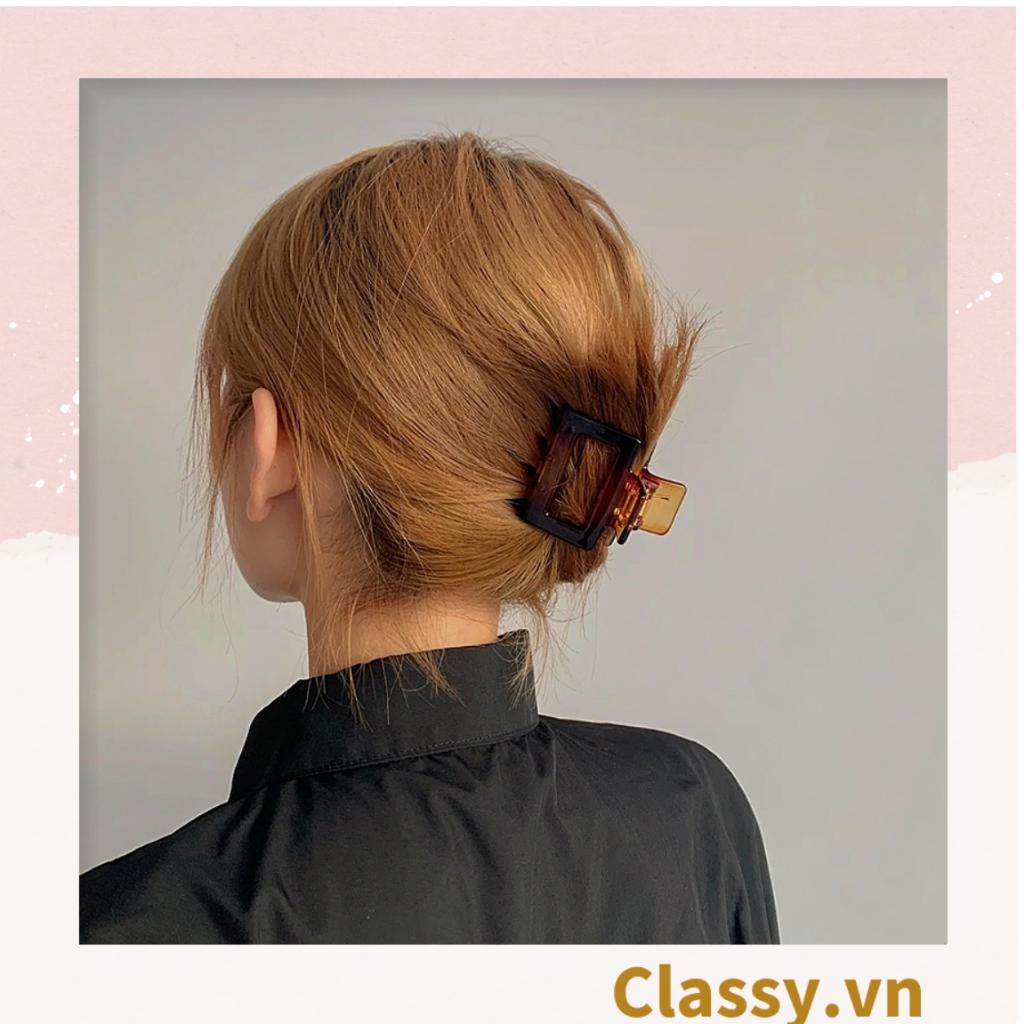 Kẹp tóc càng cua Classy Hàn Quốc trong suốt nhiều màu phong cách trẻ trung hiện đại PK1003