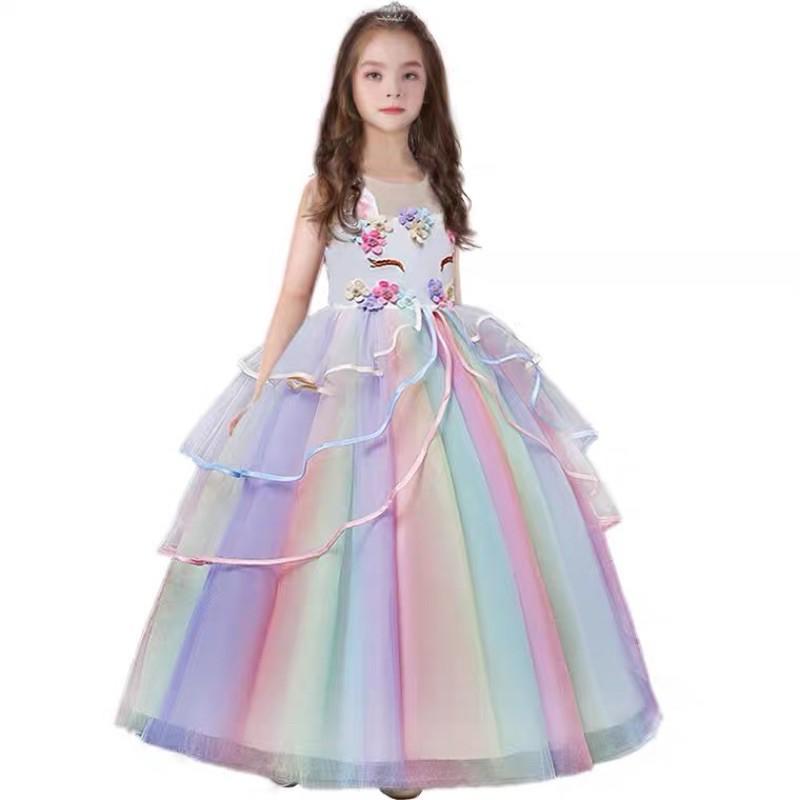 Đầm váy pony dài - Đầm công chúa pony cực xinh cho bé gái