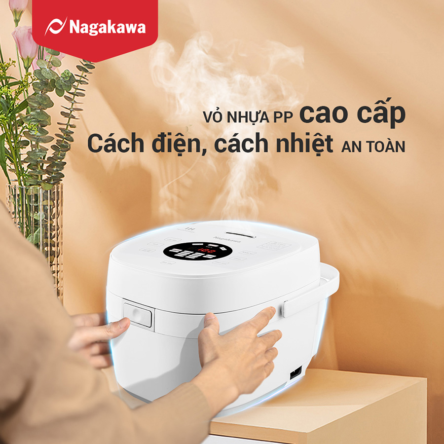 Nồi cơm điện cao tần 1.2L Nagakawa NAG0139 - Hàng chính hãng