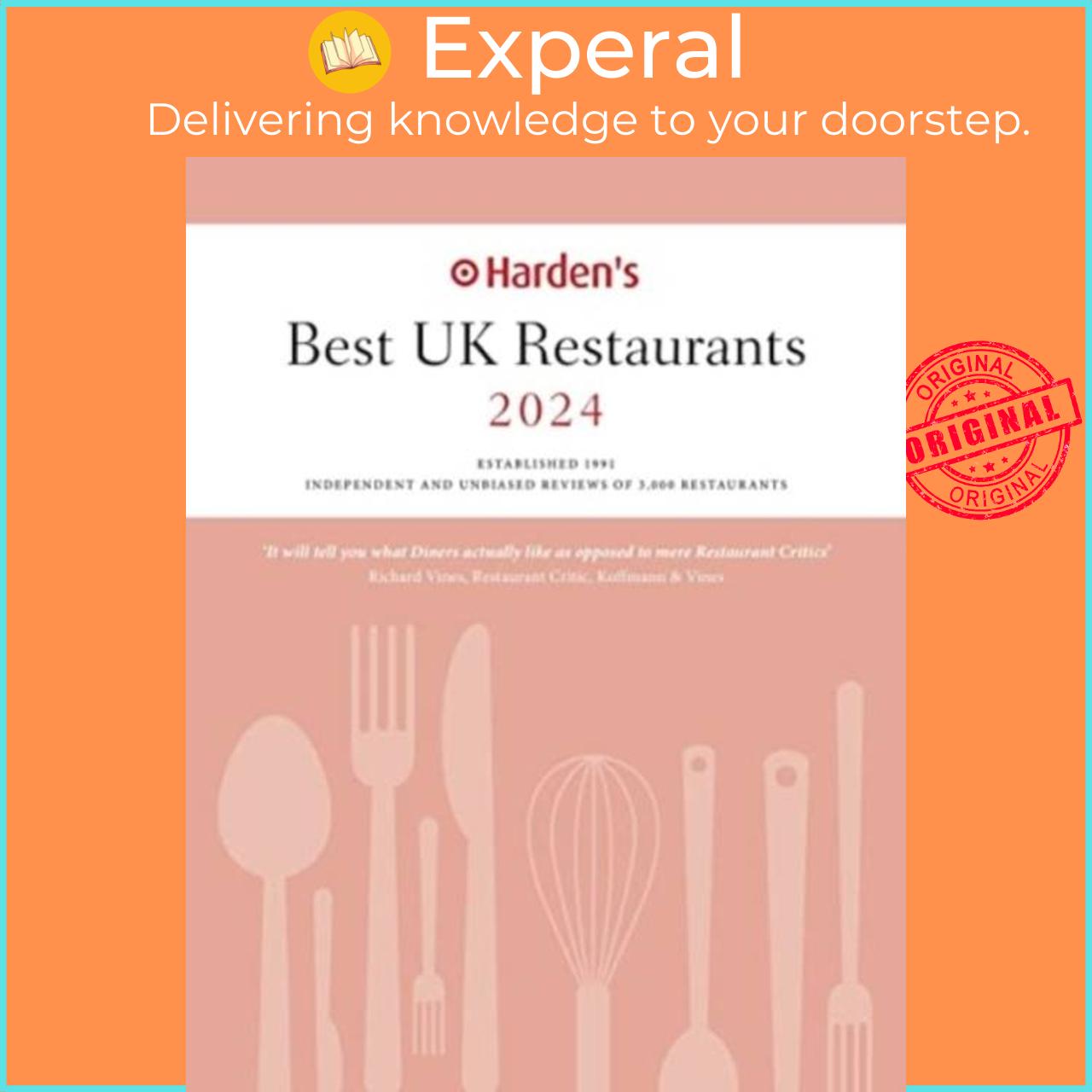 Sách - Harden's Best UK Restaurants 2024 by Peter Harden (UK edition, paperback)