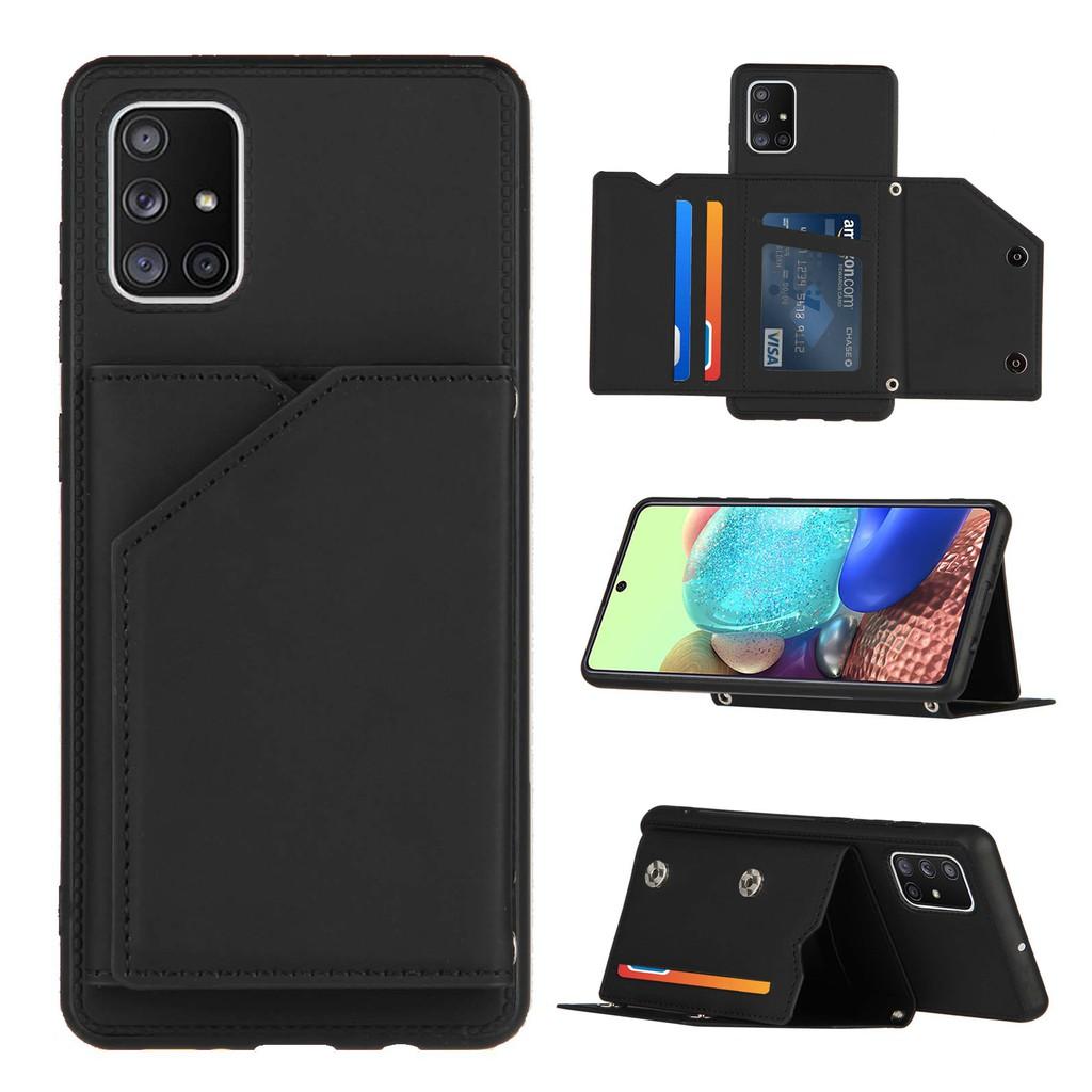 Ốp lưng điện thoại dạng ví da có ngăn đựng thẻ cho Samsung Galaxy A71 A51 A31 A21S A70 A70S A50 A50S A30S A20 A30