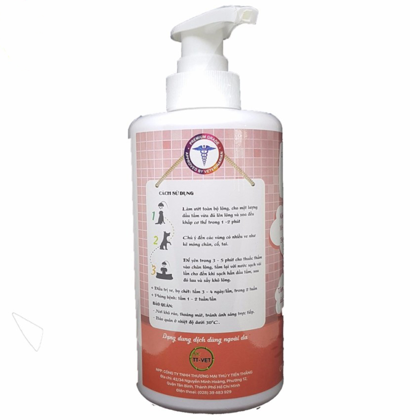 Sữa Tắm Diệt Ve Rận Bọ Chét Chó Mèo Modern Pet Gel 400ml