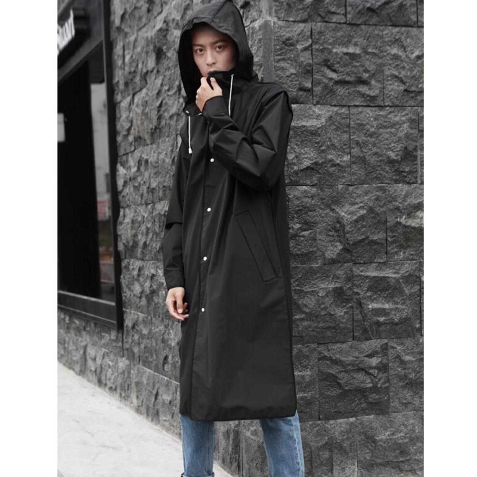 Reusable Raincoat Womens Mens Poncho Quick-Drying Adult Hiking Rainwear