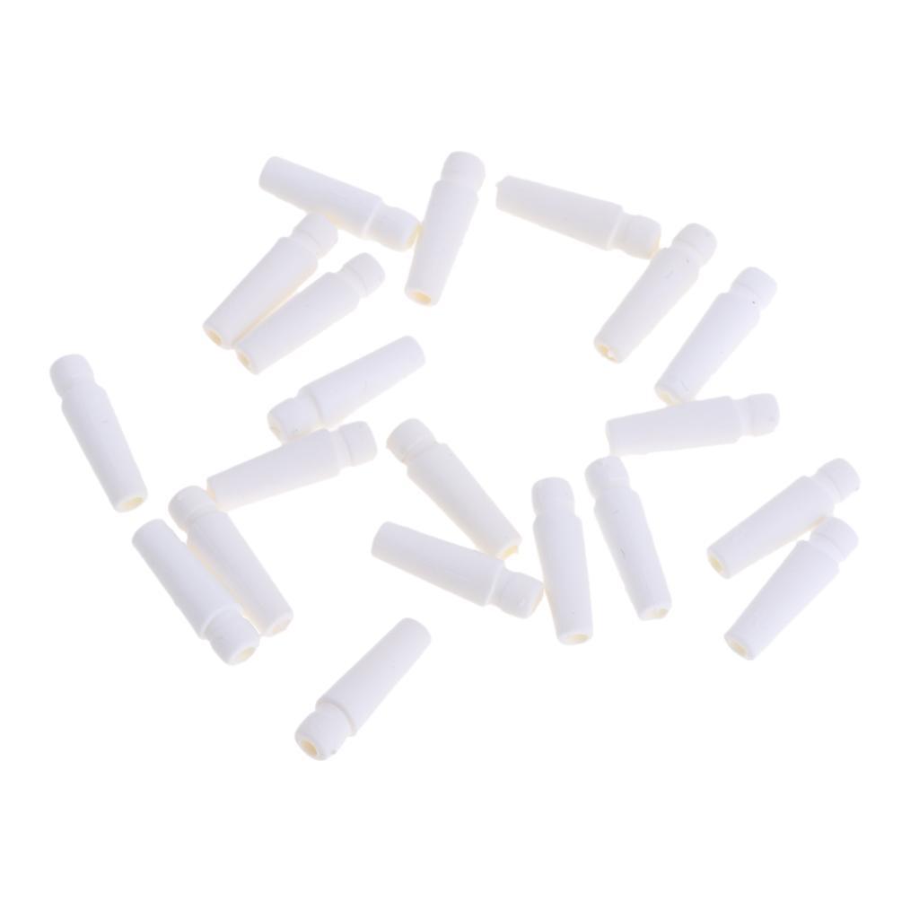 Headphone Tail Tube Buttom Cover for 3.2-3.5mm Earphone Shell  White