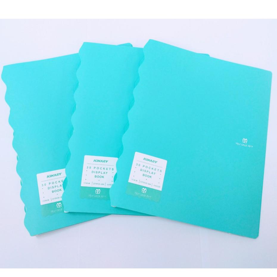 Bìa nhựa, File lá Clear Book A4 nhiều lá 30 lá 40 lá Morandi đựng tài liệu màu pastel