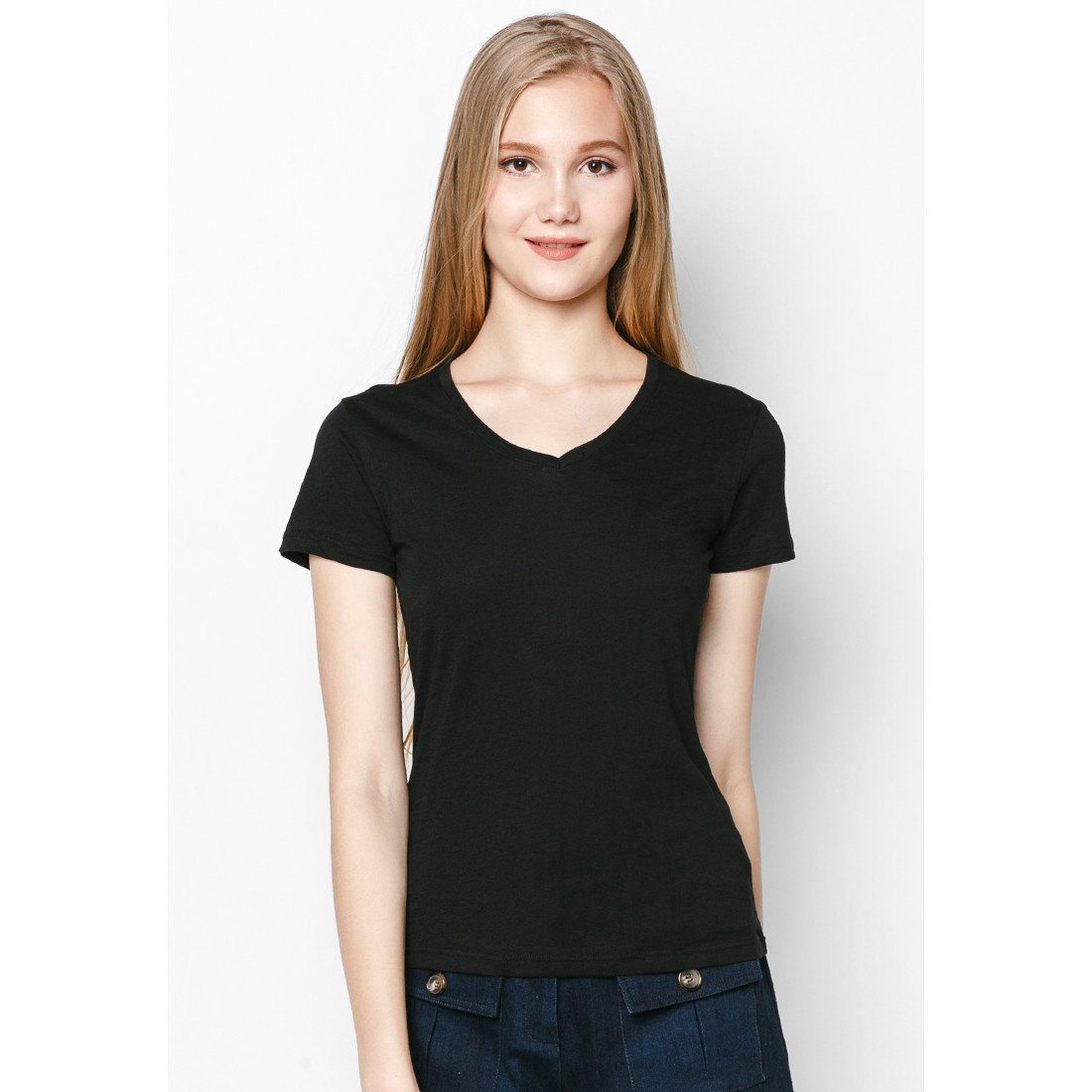 Áo thun nữ cộc tay chất đũi giấy cổ tim dáng dài mỏng nhẹ mát freesize thích hợp nhiều phong cách mix đồ - ĐỎ