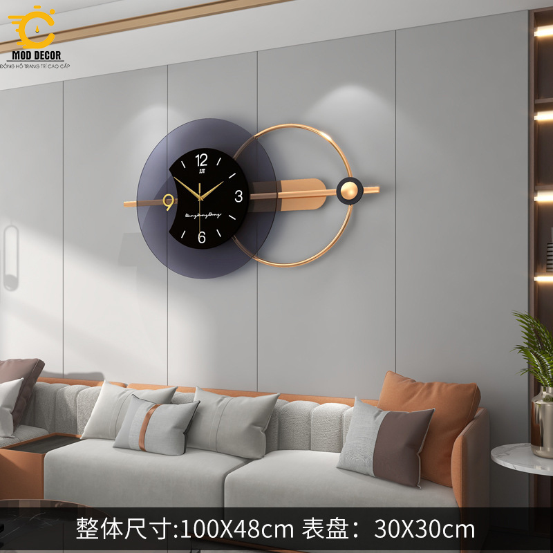 Đồng hồ treo tường phòng khách phong cách Bắc Âu mã JT2196-100