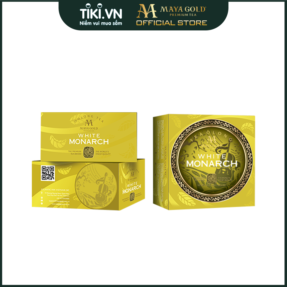 Trà Olong trắng - White Monarch - Maya Gold Premium Tea (120 gram)