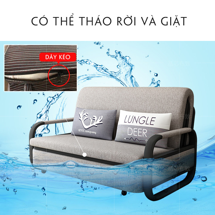 Sofa giường có ngăn để đồ - Giường gập gọn