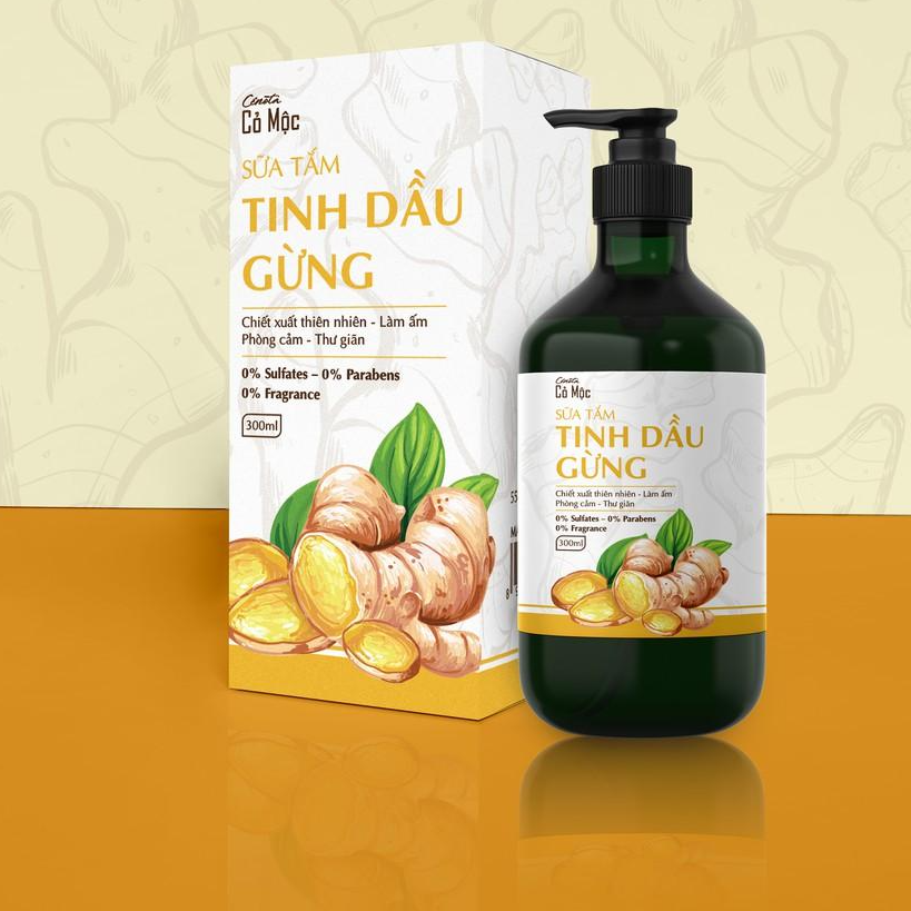 Sữa tắm tinh dầu gừng Cenota 300ml .