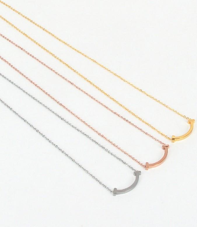 Dây Chuyền Nữ Miệng Cười Titan Ko Đen TT 2233 - 1 Cái