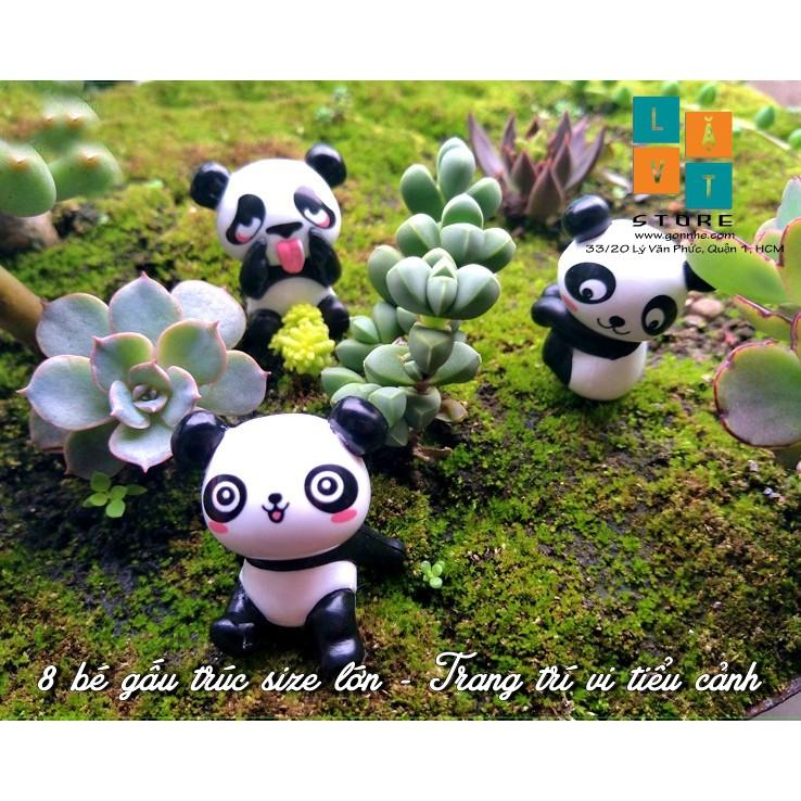 Mô Hình Panda Gấu Trúc Micro Dễ Thương, Cute, Dùng Để Trang Trí Vi Tiểu Cảnh - Đơn Giản Chân Thật Giá Rẻ Bất Ngờ