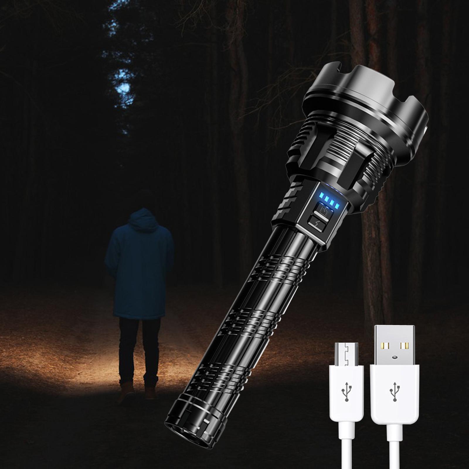 Rechargeable Flashlight Rechargeable Torch Light for Outdoor Fishing Camping